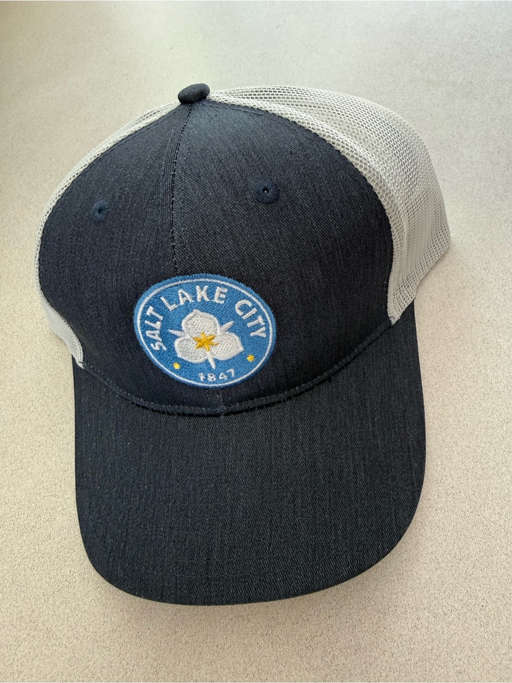 Salt Lake City 1847 Embroidered Mesh Back Trucker Hat adjustable NEW!